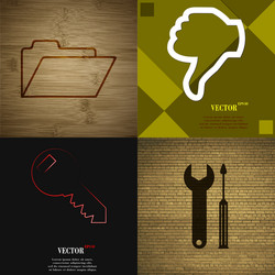 set of abstract backgrounds with different web vector image
