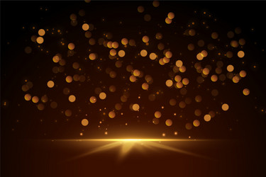 Glittering bokeh sparkles lights background design vector