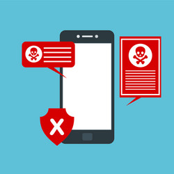 Smartphone virus malware trojan notification vector