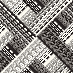 monochrome glitch effect textured blocks pattern vector image