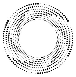 round dot frame dynamic gradient motion effect vector image