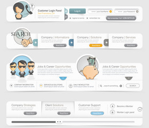 Website Menu Icon Navigation vector image