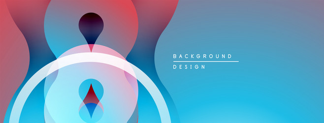 abstract design features overlapping colorful vector image