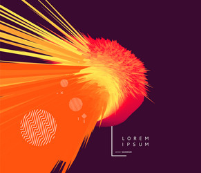 background with exploding rays abstract vector image