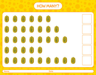 How many counting game with delicata squash vector