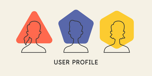 a conditional image of person set user vector image