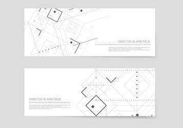 abstract geometric connect lines and dots vector image