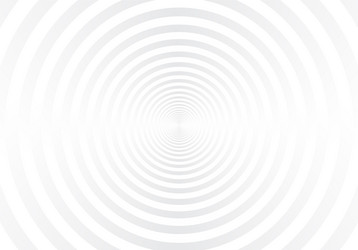 abstract white and gray radial circles tunnel vector image
