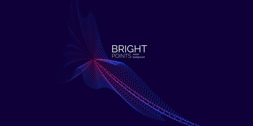 abstract background with dynamic waves vector