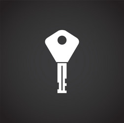 key icon on background for graphic and web design vector image