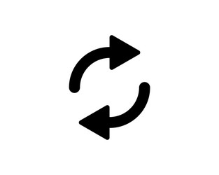 reload sign line icon refresh repeat vector