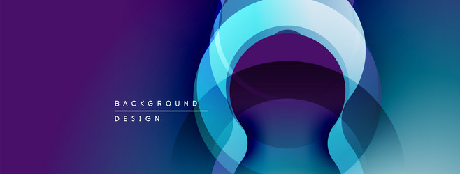 abstract background features overlapping circles vector image