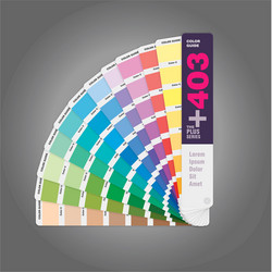 color palette guide for offset print vector image