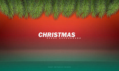 holiday scene with empty studio background flat vector image