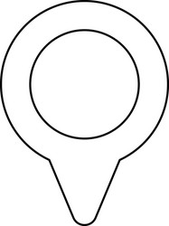 pointer place optimization line style icon vector image