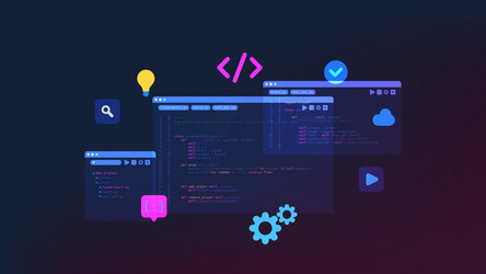 Concept of computer programming vector