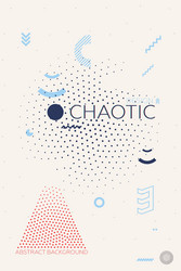 Dynamic Geometric Chaos Background vector image