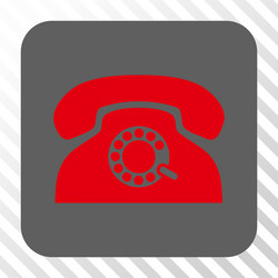 Pulse phone rounded square button vector