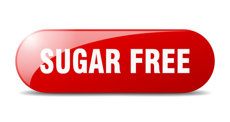 sugar free button sign key push vector image