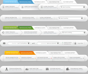 Website Menu Navigation Interface vector image