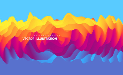 3d wavy background with ripple effect abstract vector image