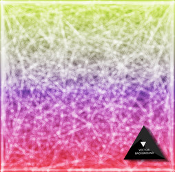 Abstract rainbow web background triangles vector