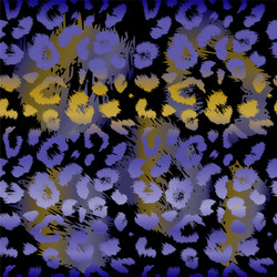 leopard print pattern repeating seamless vector image