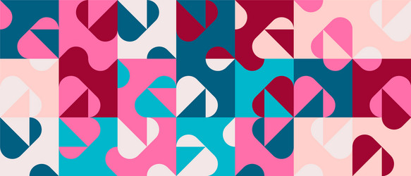 Horizontal abstract pattern design vector