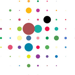 random dots circles halftone half-tone element vector image