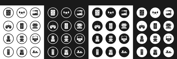 set robot smart home remote control user manual vector image