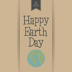 abstract earth day background with special objects vector image