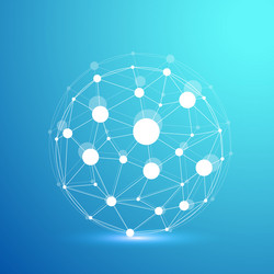futuristic abstract background blockchain vector image
