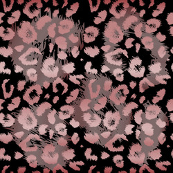 leopard print pattern repeating seamless vector image