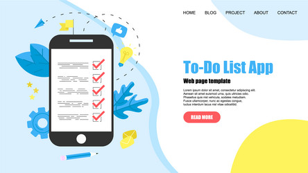 To-do list apps task manager concepts vector