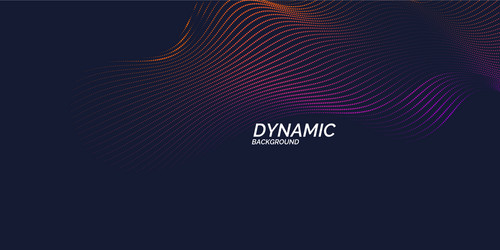 abstract background with dynamic waves vector image