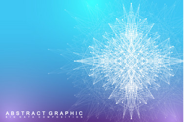 big data complex graphic abstract background vector image