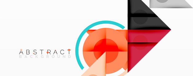 abstract geometric composition with overlapping vector image