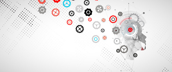 conceptual technology of artificial intelligence vector image