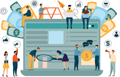 graphic design analysis of statistical data vector image