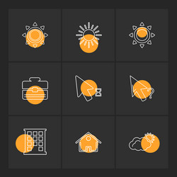 pointer help wait home vector image