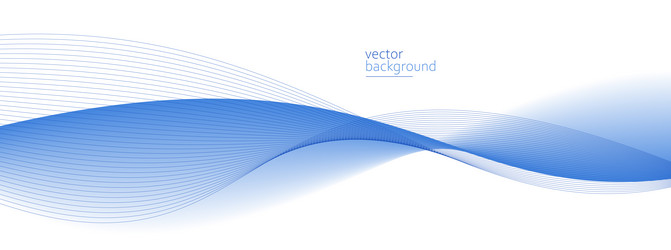 Smooth flow of wavy shape with gradient abstract vector