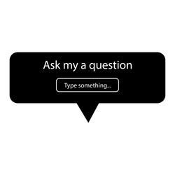 Ask me a question user interface vector