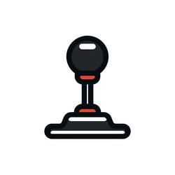 simple joystick game controller icon vector image
