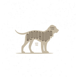 bloodhound logo vector