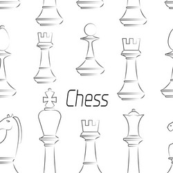 chess board game pattern vector image