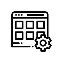 interface icon thin linear style design isolated vector image