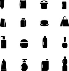 Packaging icons vector