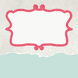 Retro Paper Pattern Card vector image