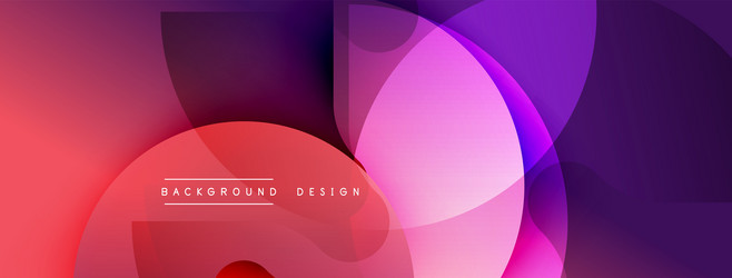 abstract background features overlapping circles vector image