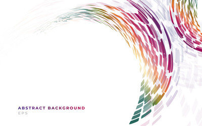 abstract colorful rectangles curve technology vector image